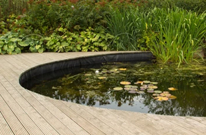 Decking Around Pond Decking Around Pond and Other Features